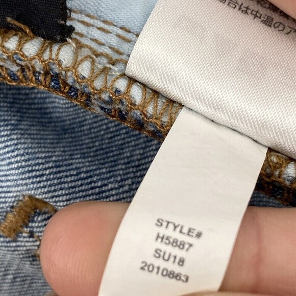 Madewell Size 28T Distressed 9” High Rise Skinny Raw Hem Blue Jeans - Picture 10 of 14